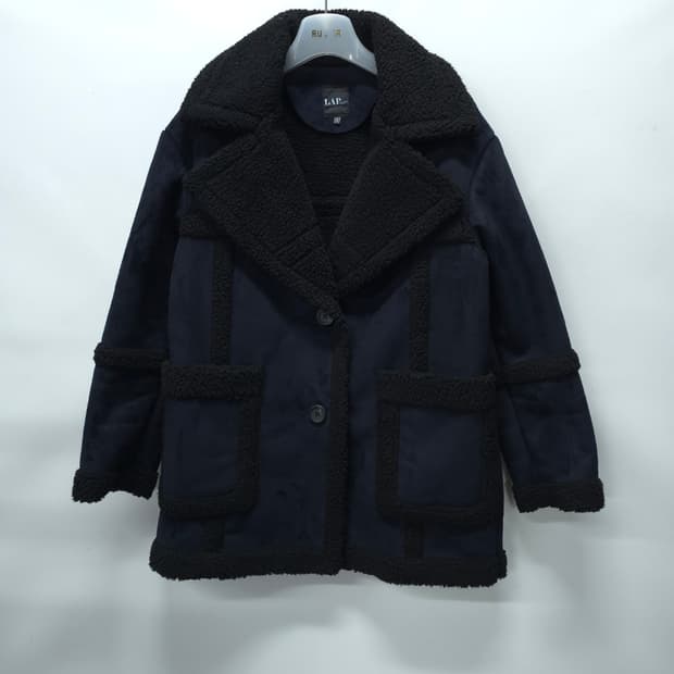 LAP(랩) 여성 무스탕 하프코트 S