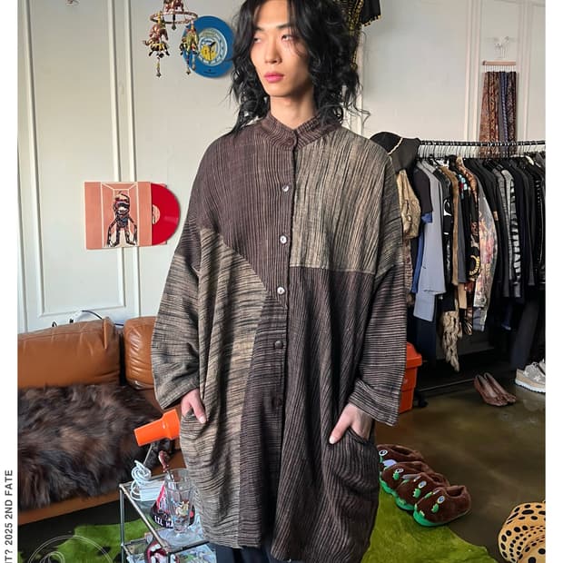 Indian Vintage Patch-Work Dolman Coat