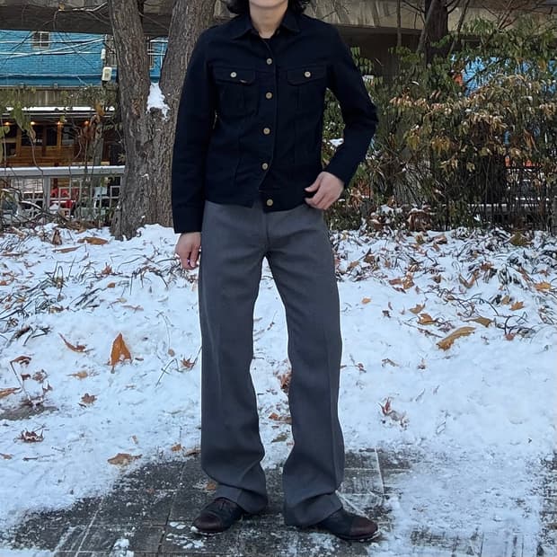 90~00s USA 랭글러 Wrangler 그레이 부츠컷 트라우저