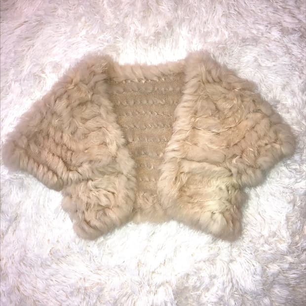 cream ivory fur outer 