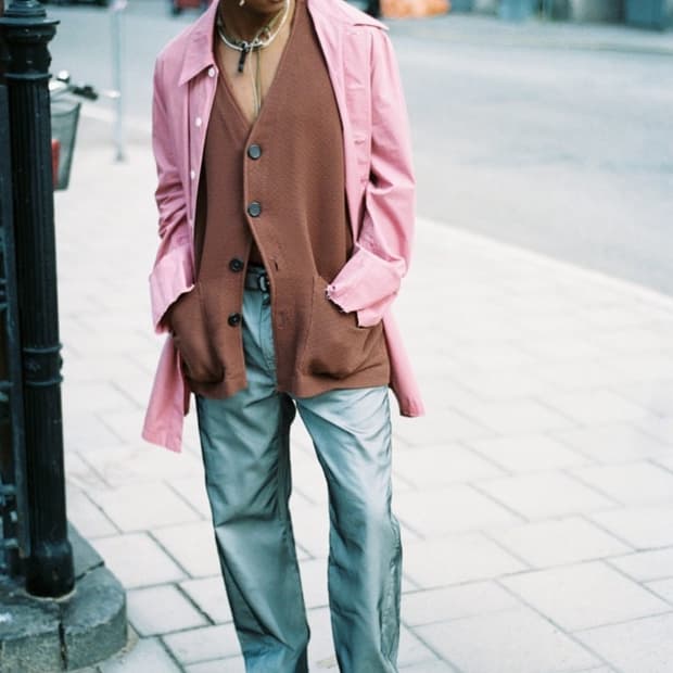 아워레가시 big welding shirt pink 48