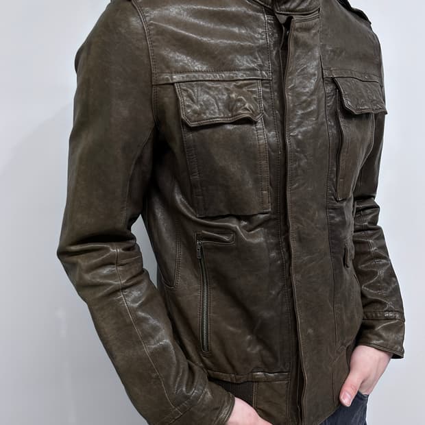 Eloq 더블 클로징 램스킨 자켓