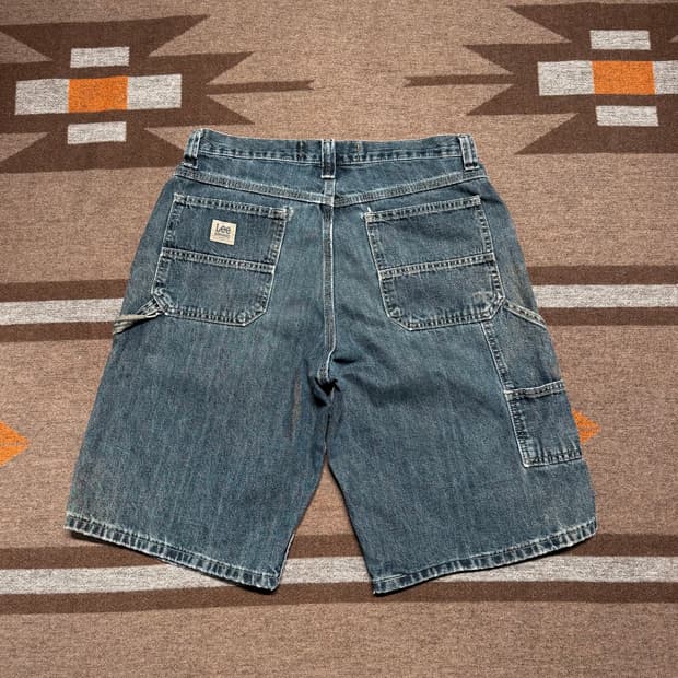 Lee 리 90s 덩가리스 데님 카펜터 쇼츠 반바지 32