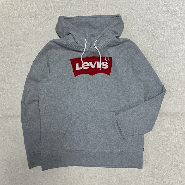 리바이스 배트윙 로고 후드티셔츠