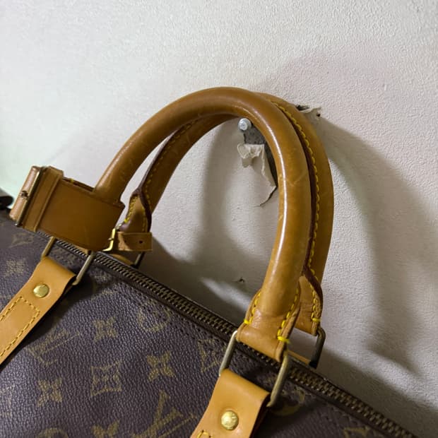 빈티지 루이비통 모노그램 킵올 보스턴 50 