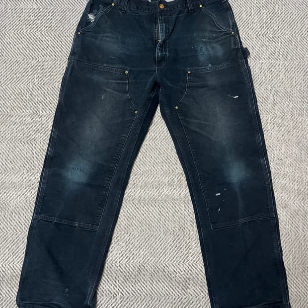 00s 칼하트 더블니 블랙 38x32