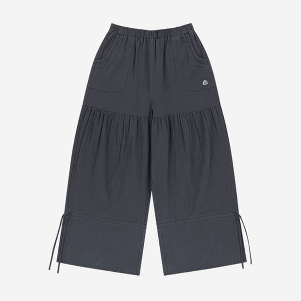 코이세이오 셔링 러프 팬츠  네이비