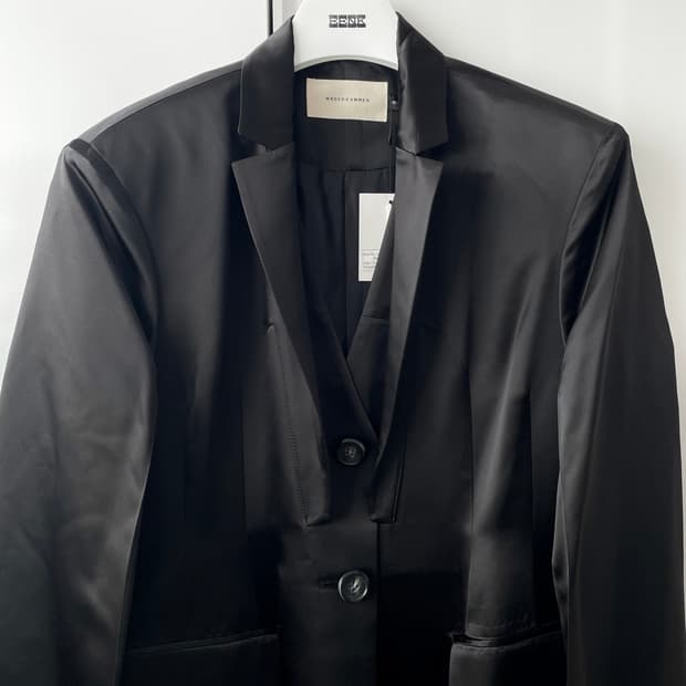 분더캄머 WNDERKAMMER 블랙 롱 코트 자켓