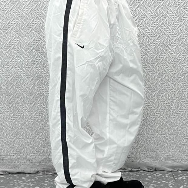나이키 빈티지 00's 화이트 블랙 사이드라인 트랙팬츠 XL C07874