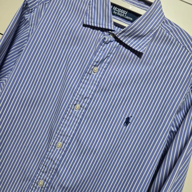 폴로 랄프로렌 남성 블루스트라이프 셔츠(M사이즈)