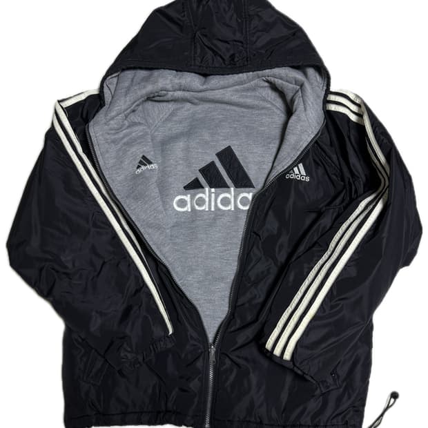 빈티지 아디다스 리버시블 패딩 자켓