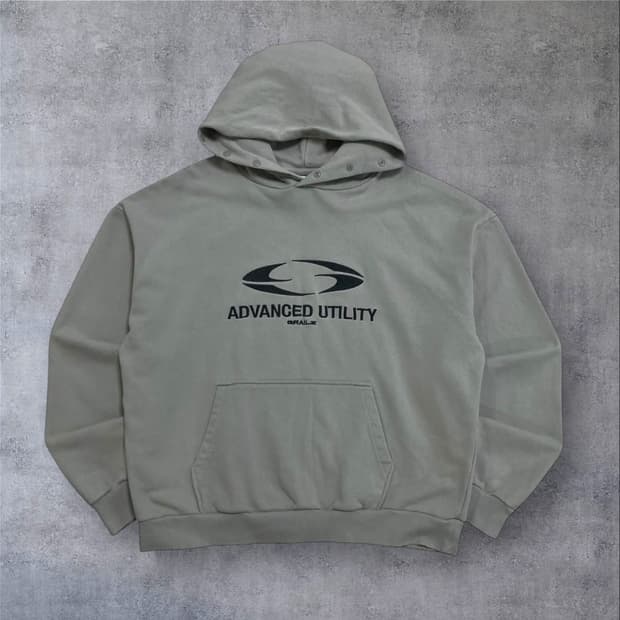 그레일즈 빅로고 그레이 후드티