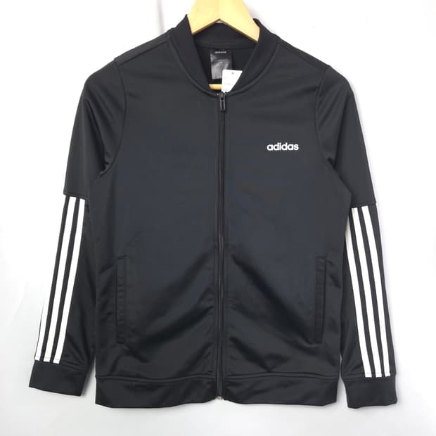 여 XS 아디다스 트랙탑 져지 자켓 트레이닝 검흰