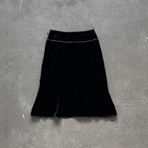 Velvet mini skirt 0269