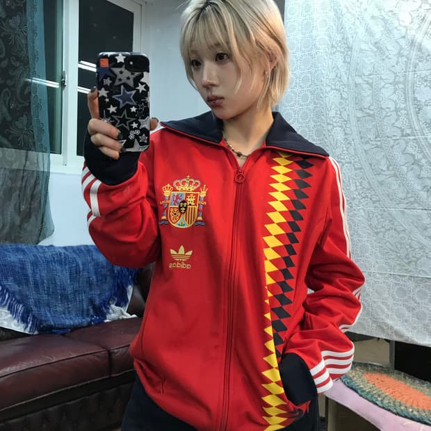 아디다스 미국 월드컵 스페인 저지 트랙탑 