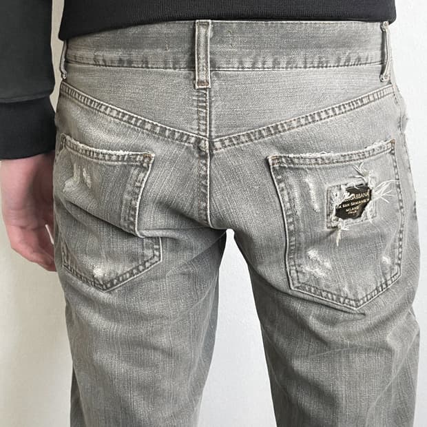 돌체앤가바나 그런지 디스트로이드 데님