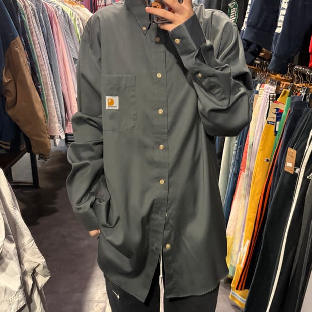 [IM] Carhartt 칼하트 긴팔 셔츠 실키그레이