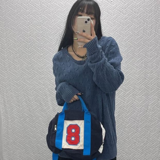 타미힐피거 빈티지 레트로 Y2K 보스턴 크로스백 C08836