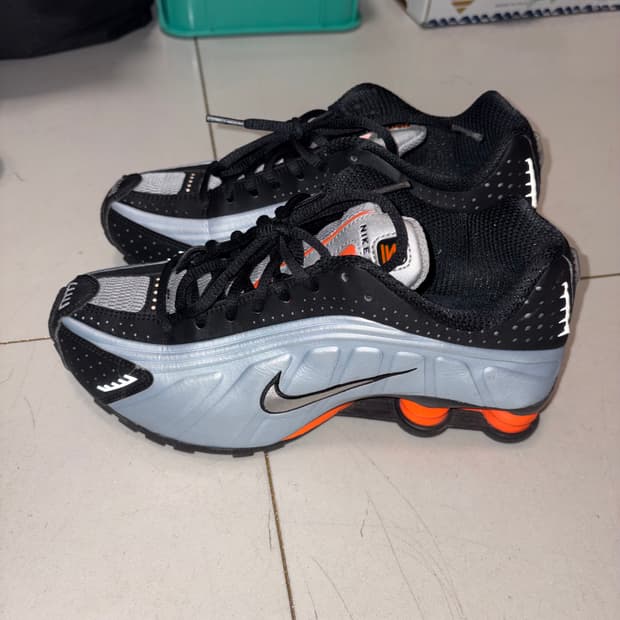 [w250] 나이키  샥스 R4 블루 틴트 토탈 오렌지