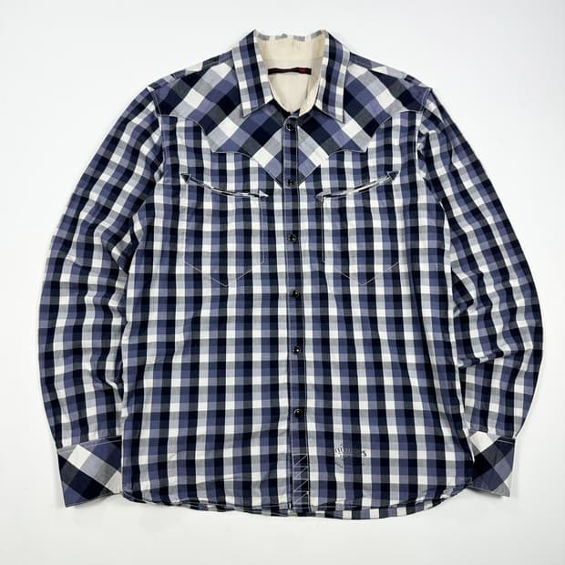 리바이스 오리지널 웨스턴 체크셔츠 L