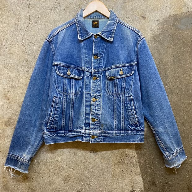 레어 90s Made in USA 빈티지 Lee 리 데님자켓 청자켓