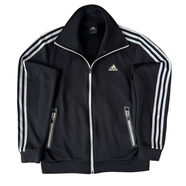 2+1) 아디다스 트랙탑 블랙 기모 져지 XXL