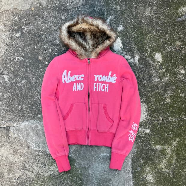 아베크롬비 퍼 후드집업 