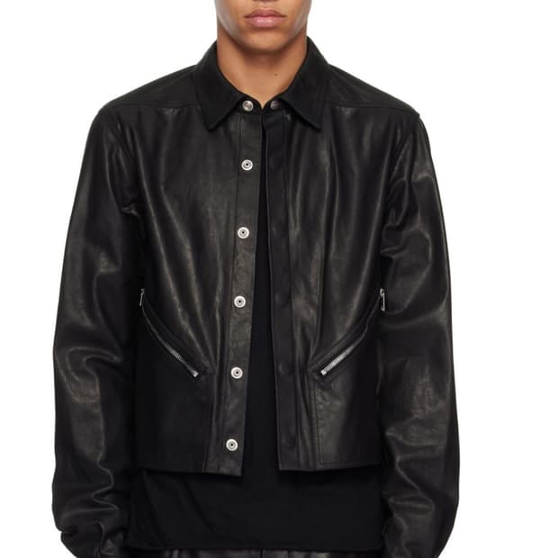 52) 릭오웬스 엘리스 가죽자켓 