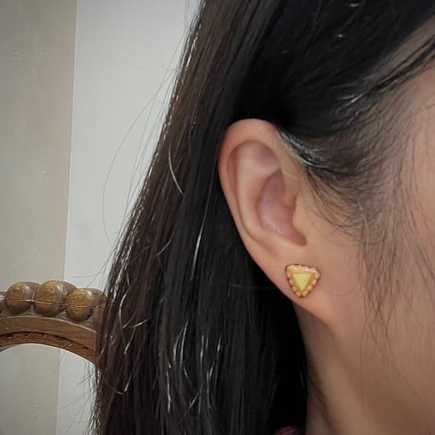 핸드메이드 페인팅 귀걸이