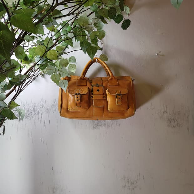 레더 빈티지 보스턴백