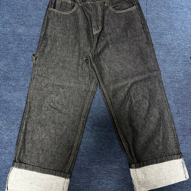 와르 롤업 카펜터 데님 팬츠