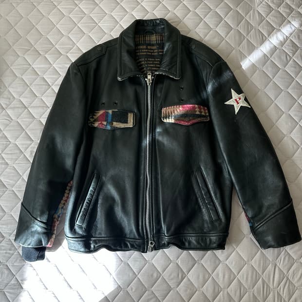 유나이티드워커스 카우하이드 나바호 레더 자켓