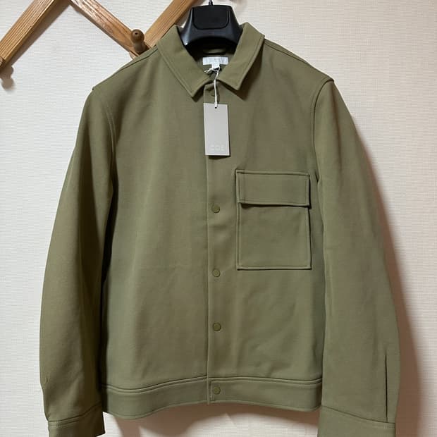 코스 트윌 자켓 라이트 카키 M사이즈 새제품