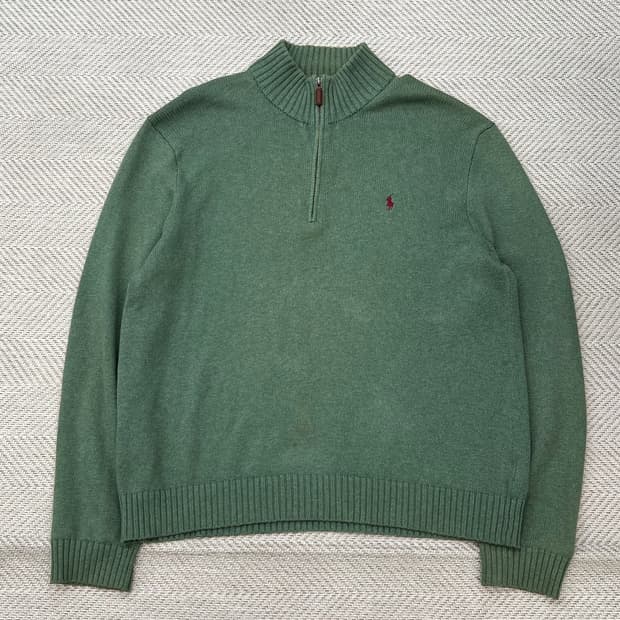 폴로 랄프로렌 반집업 니트 r2555
