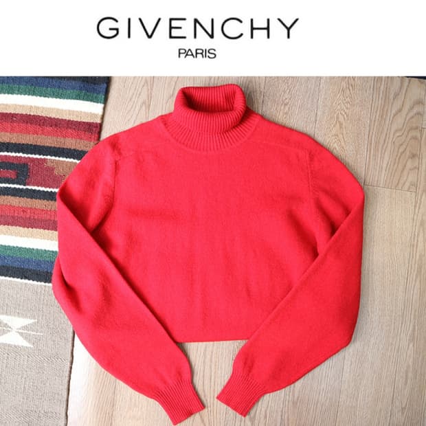 프랑스 메이드 80s givenchy 지방시 맨즈 울 터틀넥 빈티지 니트