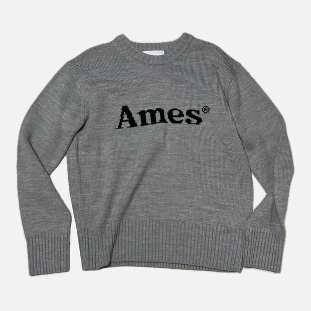 아메스 basic pullover knit gray M