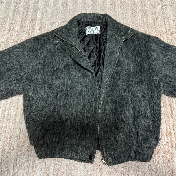 그레이 퍼 자켓