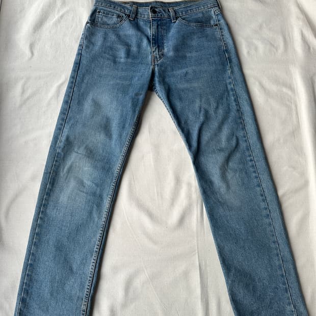 리바이스 505 레귤러 스트레이트핏 데님팬츠 32