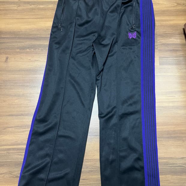 니들스 트랙팬츠 블랙퍼플 L