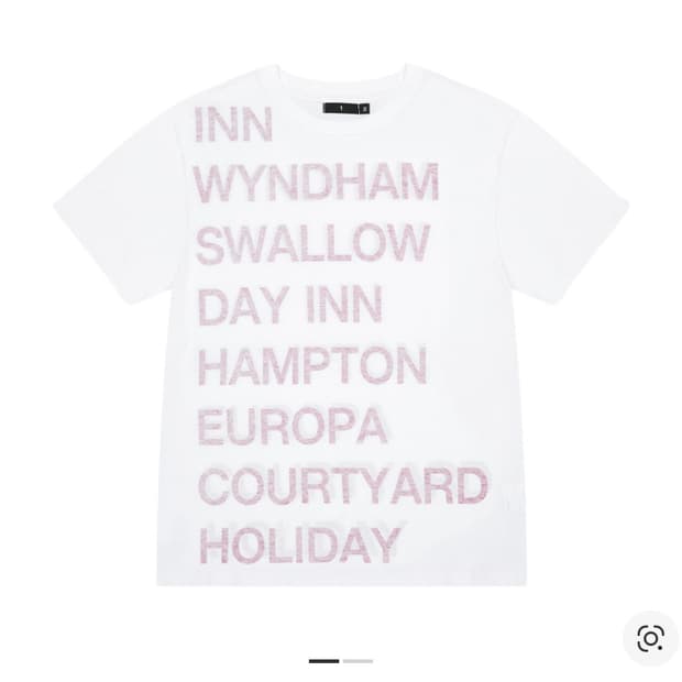 (네고O)사파리스팟 하이웨이 인 티셔츠 화이트 레드