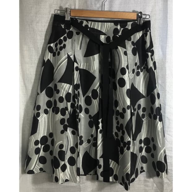 Vintage pattern skirt 미디 패턴 스커트