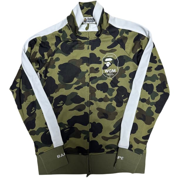 베이프 카모 녹계 사루 저지 트랙탑