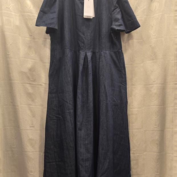 새상품)  플라스틱 아일랜드 데님 원피스 롱원피스 프리사이즈