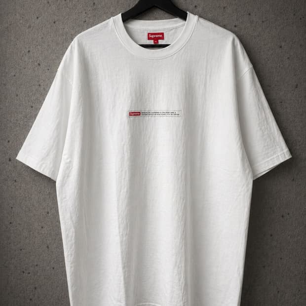 슈프림 프로퍼티 라벨 숏 슬리브 22FW