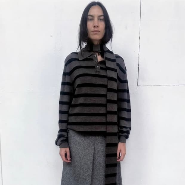 [S,M,L]커미션 25fw Dad 스트라이프 폴로 니트