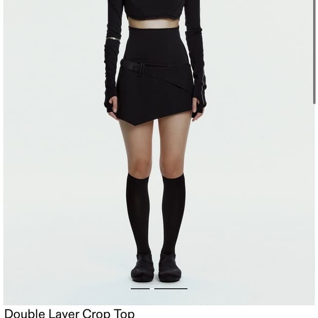 혜인서 Hyeinseo double layer crop top