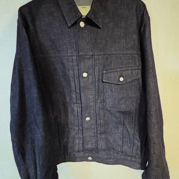 포터리 오가닉 코튼 데님 트러커 자켓 타입1 2사이즈