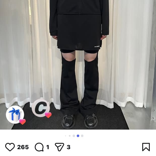 지초이 컴포트 24-002 슬림 스커트 팬츠