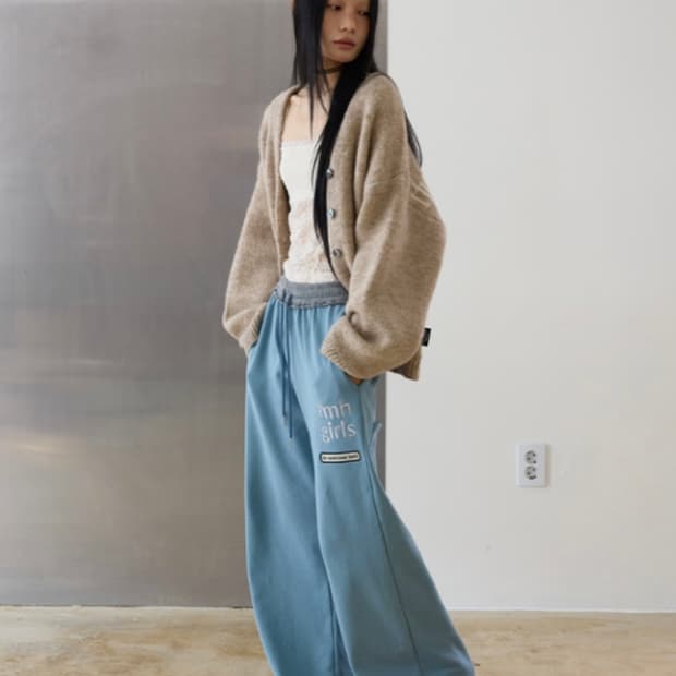 [미스테리어스호텔] 알파카 울 오버 가디건