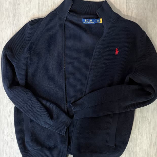 폴로 랄프로렌 롱슬리브 스웨터 풀집업